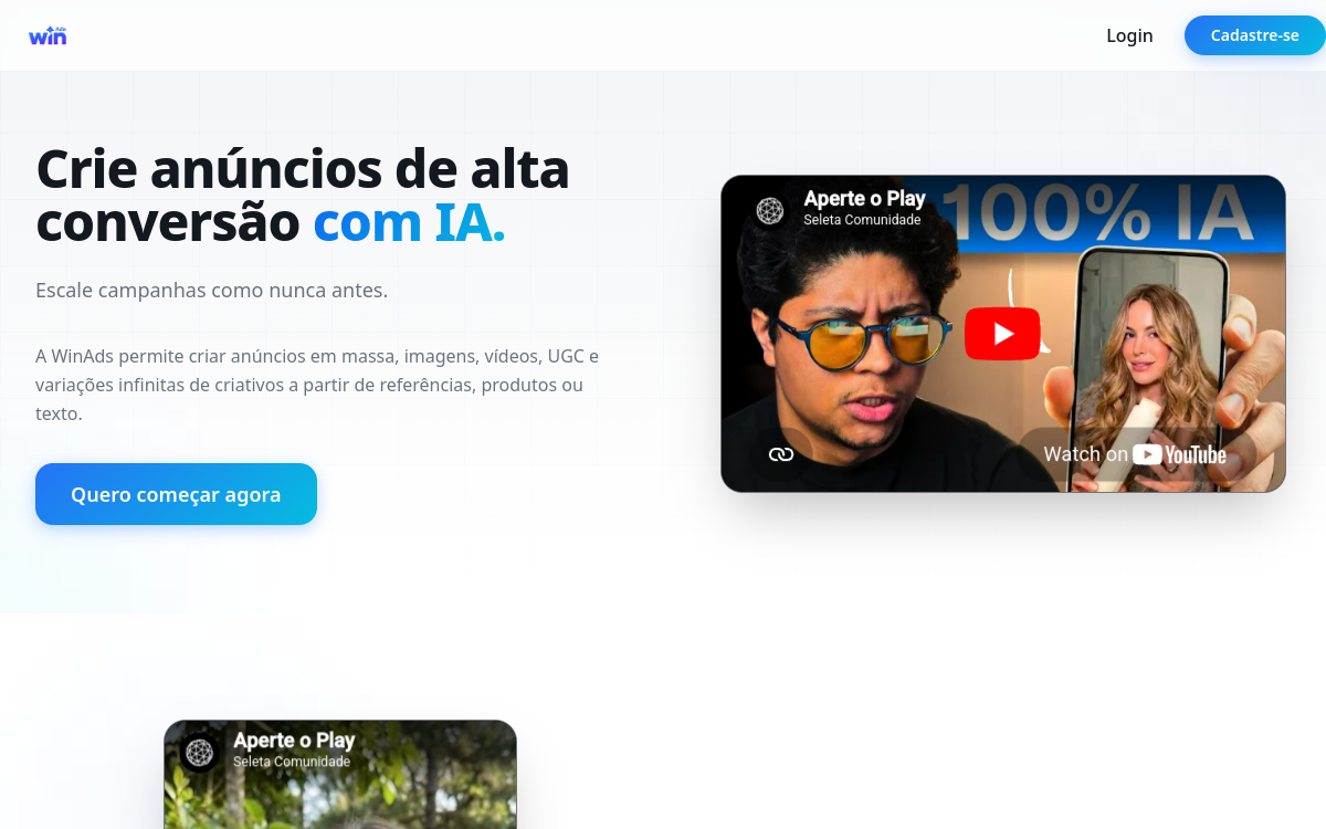 Página do WinAds